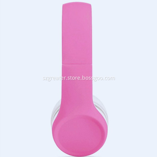 Kids Pink Headphones Volume Limiting Audio Sharing Port